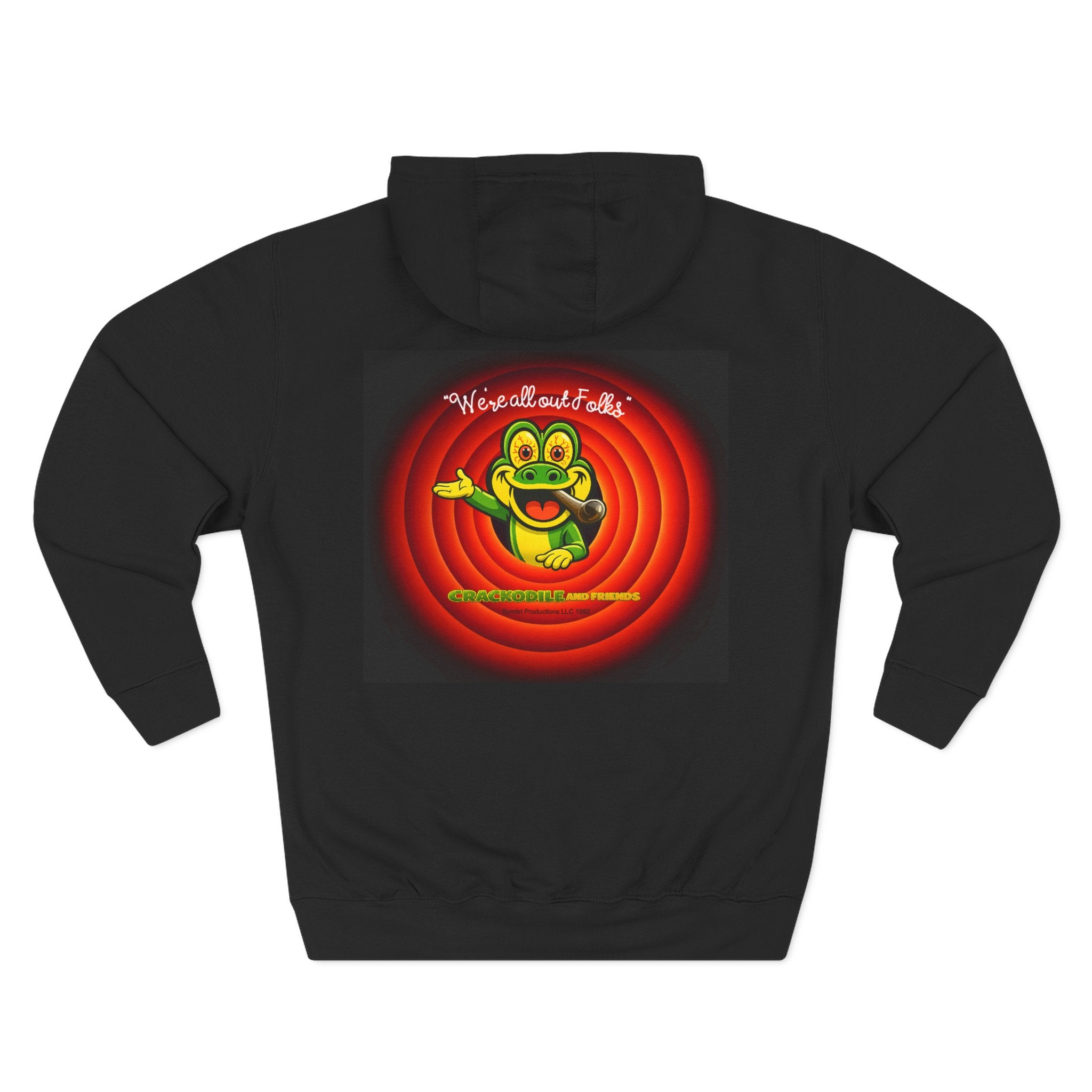 Crackodile and Friends Hoodie — 'We’re all out Folks"