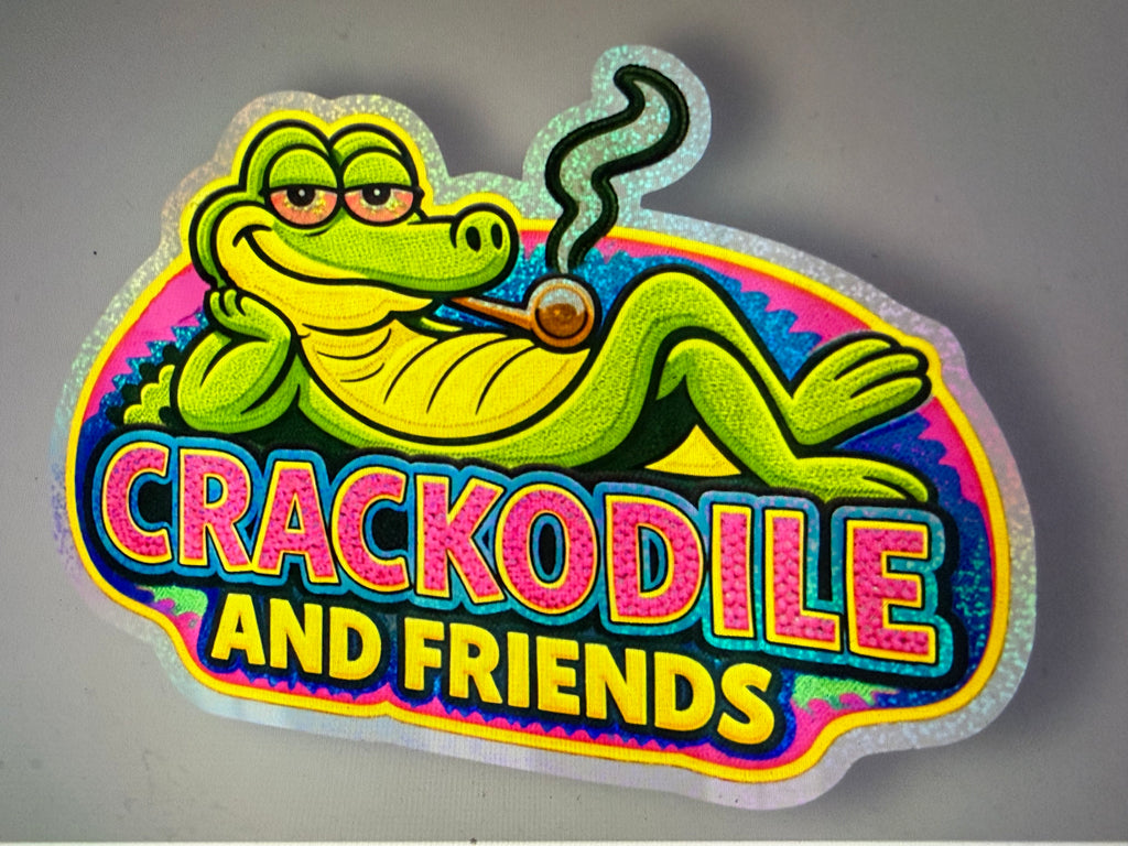 Crackodile and Friends - Smokers Lounge Sticker Pixie Dust Edition